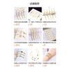 1PCS stylish and simple gold mesh cylindrical chain bracelet plain ring versatile chain does not fade titanium steel jewelry