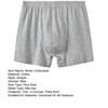 Men Boxer Underwear Elastic High Waist Design Plaid Print U-Convex