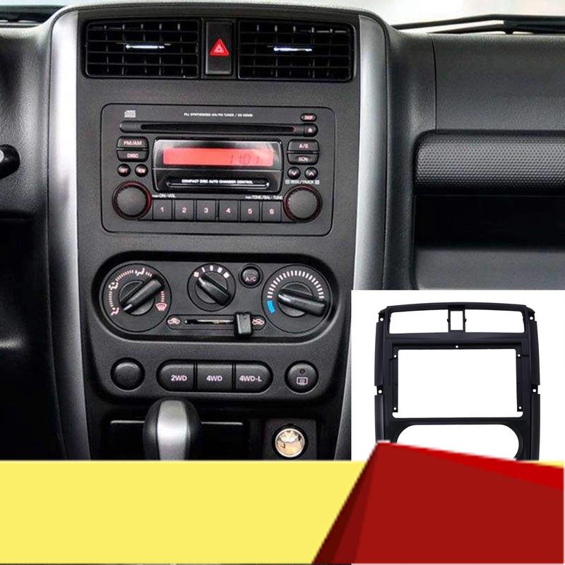 2-DIN Auto-DVD-Rahmen Audio-Einbauadapter Armaturenbrett-Verkleidungssets Blendenpanel 9 Zoll Für Suzuki Jimny 2007-2016-M53K