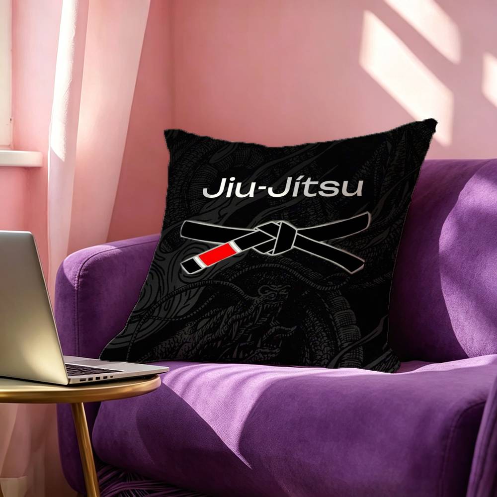 BJJ Brazilian Jiu Jitsu Square DoubleSided printed Pillow Case Bedroom Bedside Pillow Sofa Cushion Cover