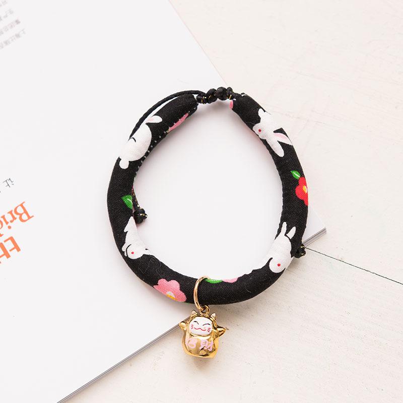Japanese Japanese Zephyr Pet Collar Cute Little Strawberry Bells Cute Adjustable Accessories Cat and Dog Supplies