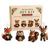 Set de mărgele fără lipici Kit DIY cu mărgele 3D, Set de meșteșuguri cu animale de Crăciun realiste, Kit tematic de broderie manuală ușoară pentru copii și adulți Educațional