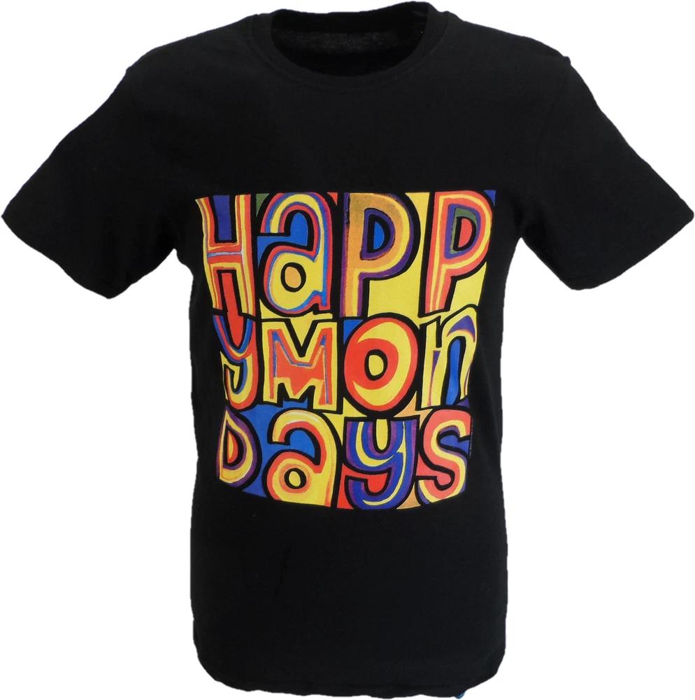 Unisexs Official Licensed Happy Monday Black T Shirt S