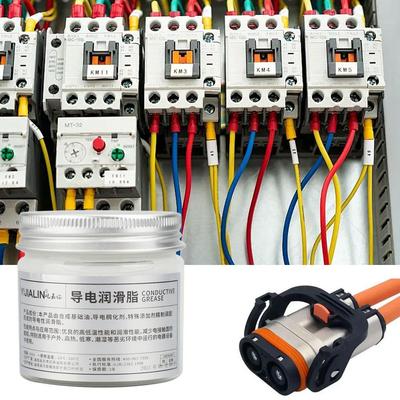 100g Electric Contact Grease Conductive Paste Electricity Compound Grease for Low Resistance Value for Household Appliances