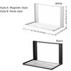 No Punching Magnetic Folding Storage Rack Heavy Duty Metal Side Shelf  Kitchen