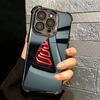 Sports Car Cool Taillight Plating Phone Case For Iphone 16 17 Pro Max Air 16E 14 15 Plus 12 13 Mini Anti-Fall Airabag Cover