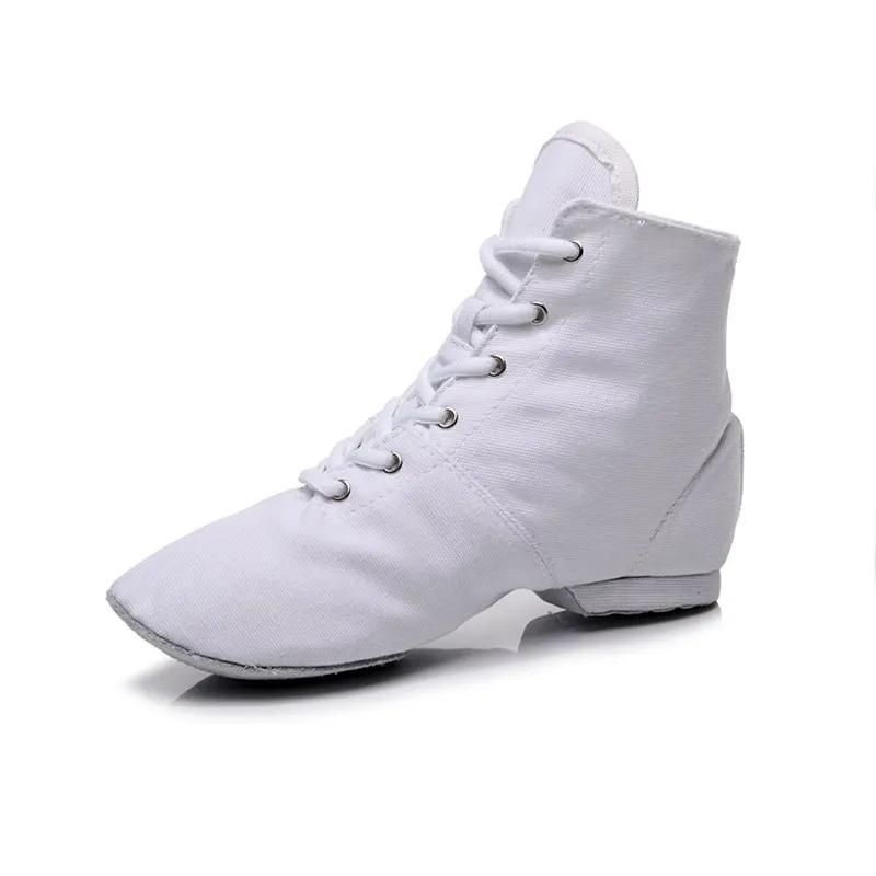 New High Gang Canvas Jazz Shoes Women Maodi Ballet Dance Shoe Sneakers Latin Tango Dancing Ladies Girls Pointe Shoes for Ballet