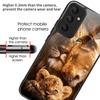 For Samsung Galaxy A26 5G Case Pattern Printing Tempered Glass TPU Drop-Proof Phone Cover