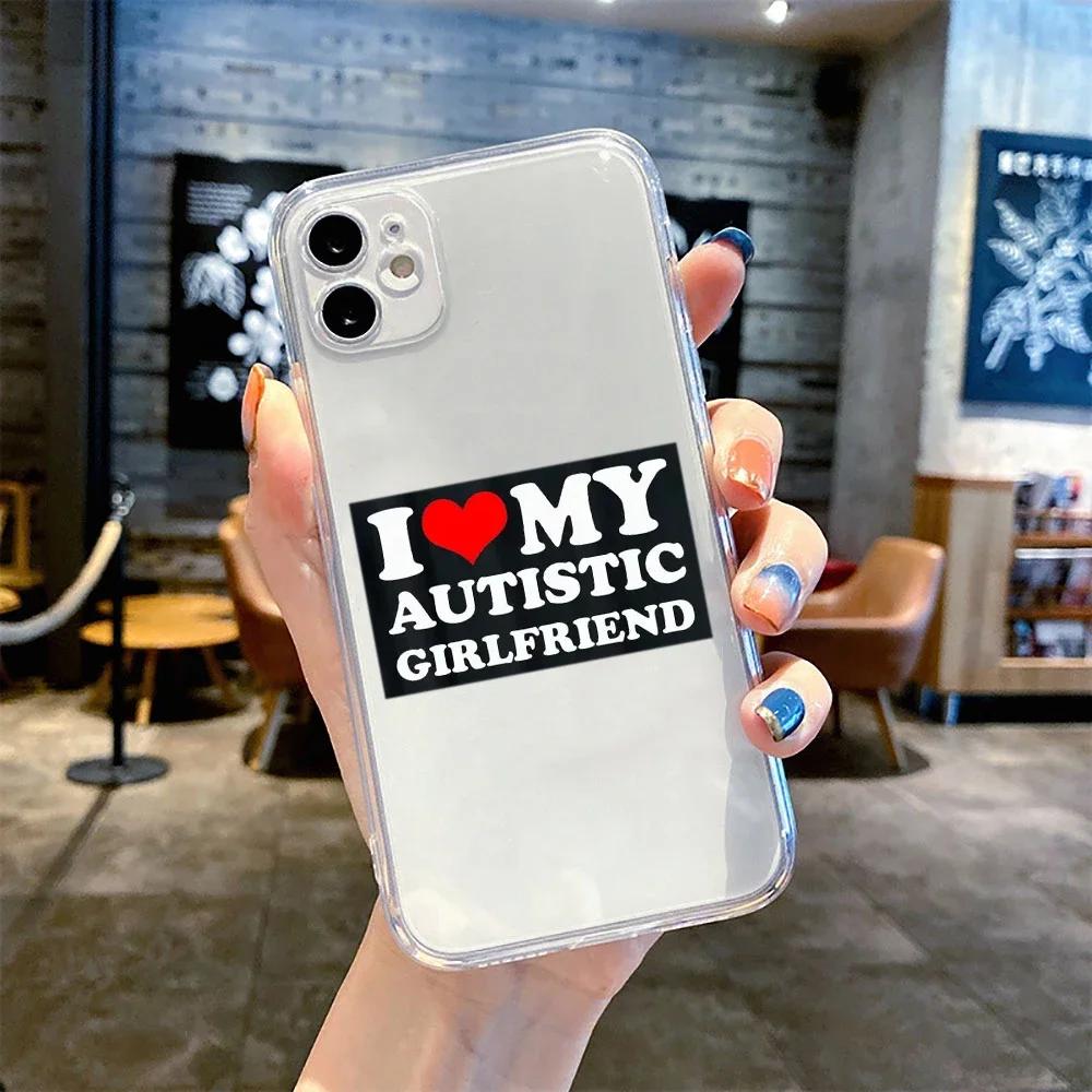 I Love My Boyfriend Girlfriend Couple Phone Case for iPhone 16 11 12 13 14 15 Pro Max Mini 7 8 Plus Paired Customized Soft Cover