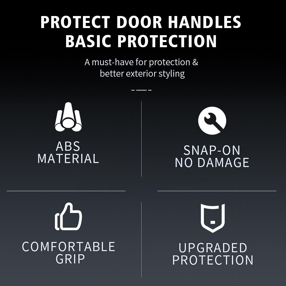 Heenvn Car Door Handle Cover Trim 4Pcs Set ABS Decoration Exterior Styling Stickers For Toyota RAV4 2026 Auto Parts Accessories
