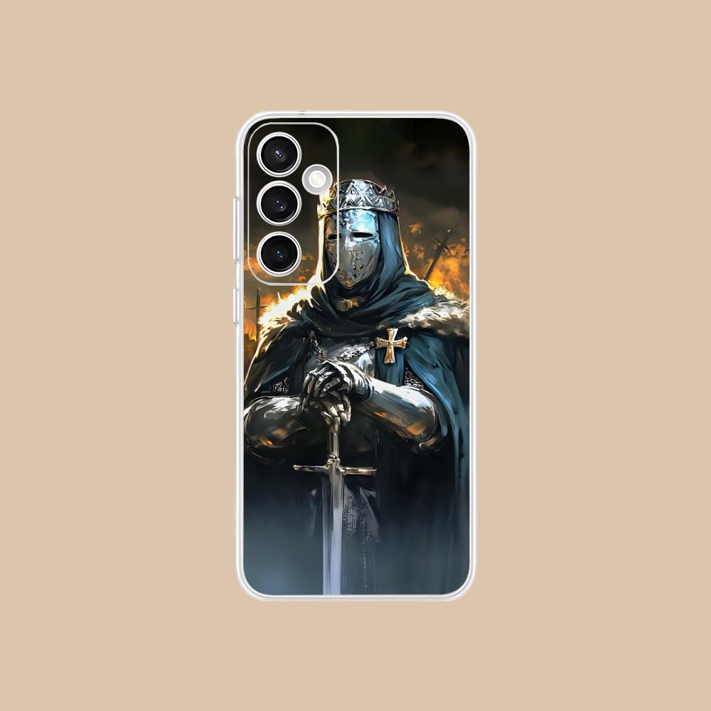 

Templar Knights Mobile Phone Case for Samsung Galaxy S25 S24 S23 S22 S21Plus FE Ultra Clear Colorful Cover Smartphone Pretty Galaxy S21+ 5G