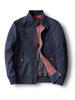 מעיל Harrington לטיסה רטרו לגברים - סגנון "בחור קשוח אמריקאי", צבע אחיד, צווארון עומד, 3M Workwear לאביב ולסתיו.