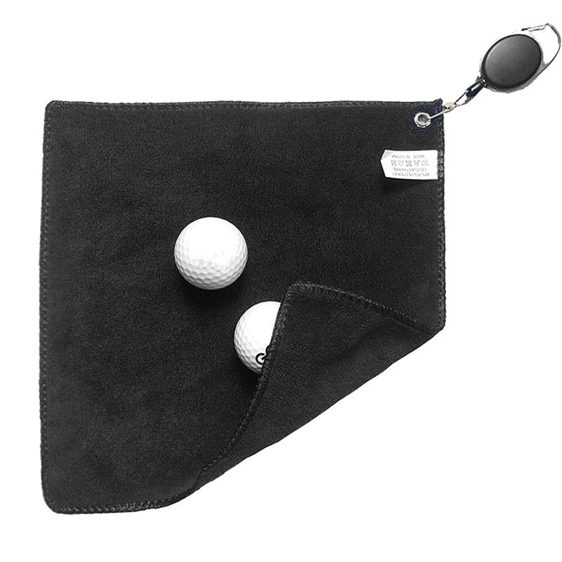 Golf Towel Wet And Dry Golf Cleaning Cloth Perfect For Golfers Cleaning Cloths With Retractable Hook Easy To Carry
