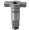 For Worx Parkside slagtrekkeraksel 1/2' 16 mm Tilbehør Spindel Ambolt Utskiftbar Sølv WU268 WU278 WU279 Elektrisk slagtrekker
