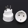 1 Piece Embedded Swiss Adapter Converter Plug EU DE Germany Socket 3 Pin Swiss Plugs Adaptor Swiss Plugs Turn To French Plugs