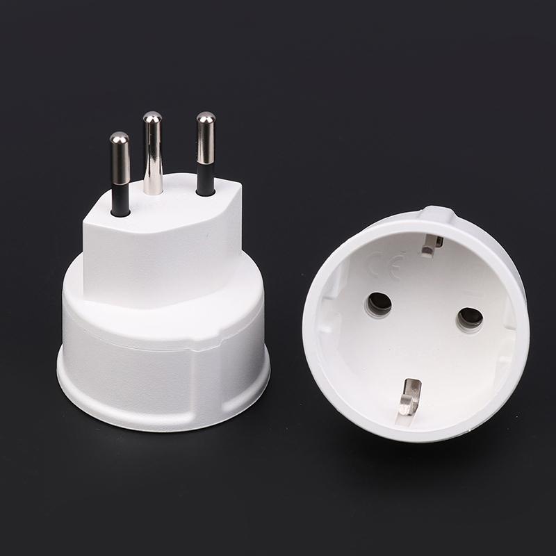 1 Piece Embedded Swiss Adapter Converter Plug EU DE Germany Socket 3 Pin Swiss Plugs Adaptor Swiss Plugs Turn To French Plugs