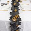 Realistic Floral Ornaments Halloween Artificial Maple Leaf Vine Decor Fall Wall Hanging Garland Silk Flowers for Party Scene Spooky Thanksgiving