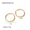 Youthway Fashionable Stainless Steel Hoop Earrings 18K PVD Gold Plated C-Shaped Minimalist Jewelry For Women 2025
