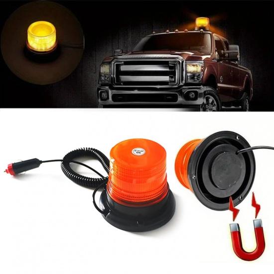 Car Truck Roof Top Warning Light Emergency LED Strobe Light Flashing Beacon With Magnetic Base For Security Auto 12V 24V