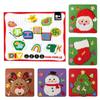 Embroidery Set for Kids Interesting Puzzle Craft Sewing Kit Interactive Hand Crafts Experience Needlepoint Kits for Children