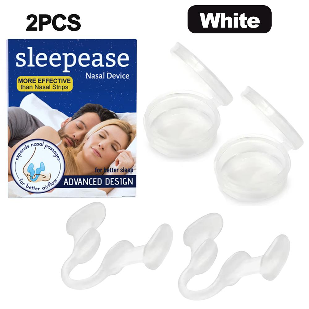 1~2Pcs Silicone Nose Clip Anti Snoring Nasal Dilator Stop Snore Aid Easy Breathe Improve Sleeping Rhinitis