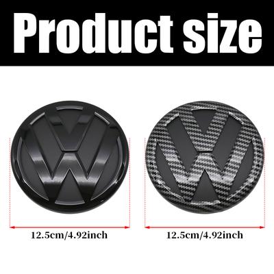 2026 Hot Valve Stems Caps For Touareg 2011-2015 Rear Emblem Trunk Badge Logo Rear Tailgate Decal Sticker Compatible With VW To