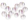 Flower Lantern Purple Wisteria Flower Hanging Decoration Floral Paper Round Lantern for Spring Tea Party Bridal Shower Birthday Decor