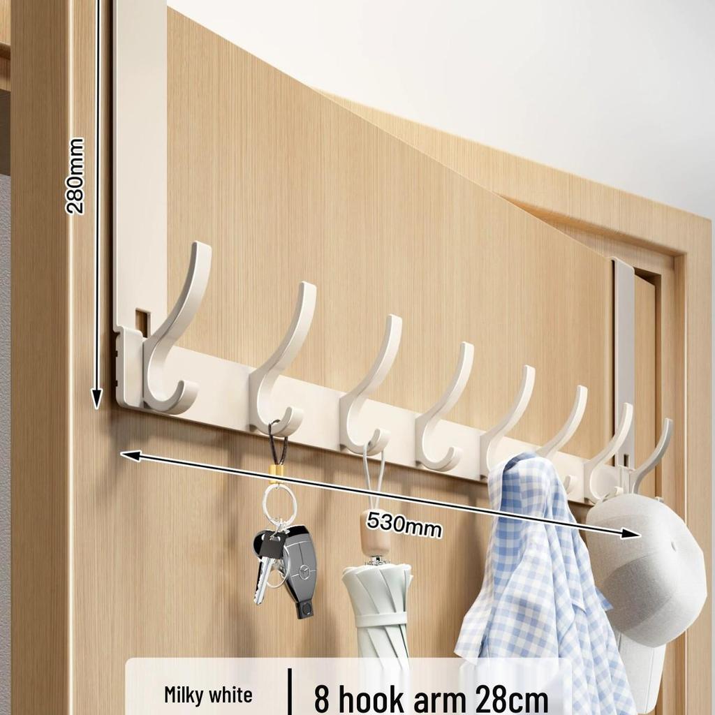 Over-the-Door No-Drill Coat Rack & Clothes Hook