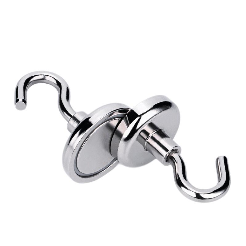 Neodymium Iron Boron Strong Salvage Magnet with Anti-collision Hook and Eyebolt
