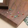 20Pcs Stainless Steel Small Enamel Cute Cherry Charms Jewelry for DIY Girls Necklace Women Pendant Bracelets Earrings Making