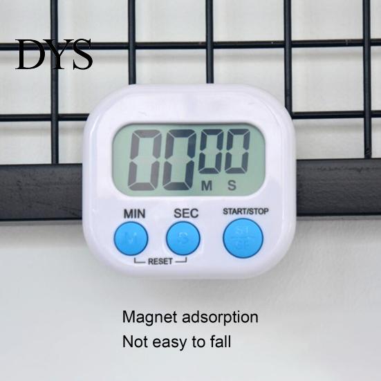 Wall Mounted Kitchen Timer Magnetic LCD Digital Countdown Stopwatch Portable with Battery Operated Stand Cooking Baking Sports Alarm Clock Reminder