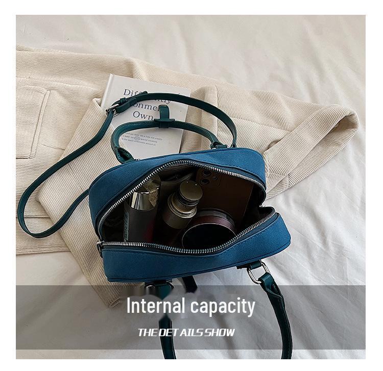 This Year's Trending 2025 Women's Frosted All-Match Crossbody Handbag - Small Square Design