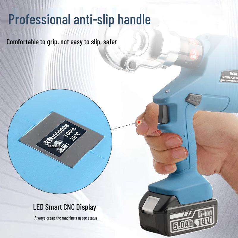 Rechargeable Electric Hydraulic Crimper EB-300/400, 16-300mm², Crimping Tool and Pliers.