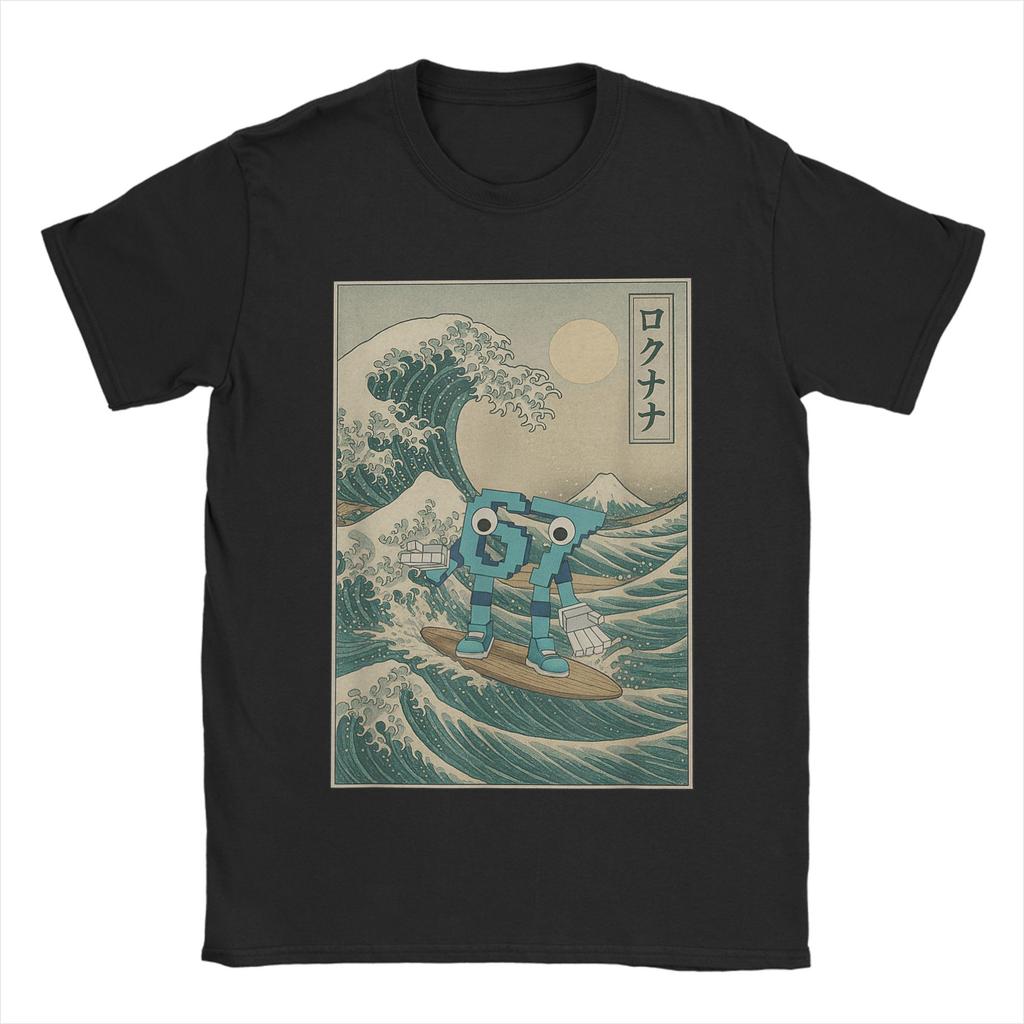 Six Seven 67 Great Wave Off Kanagawa Italian Brainrot T Shirts for Unisex 100 Cotton TShirts Tees Short Sleeve Clothing Original