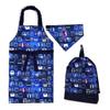 Drawstring Gym Clothes Apron Cooking Triangular Bandana Train Face Elementary Boys NV602500 2-piece Set, Water-repellent Fabric,