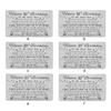 Father Mother Son Happy Birthday Engraving Money Holder Gifts Stainless Steel Portable Engraved Insert Cards Crafts Party