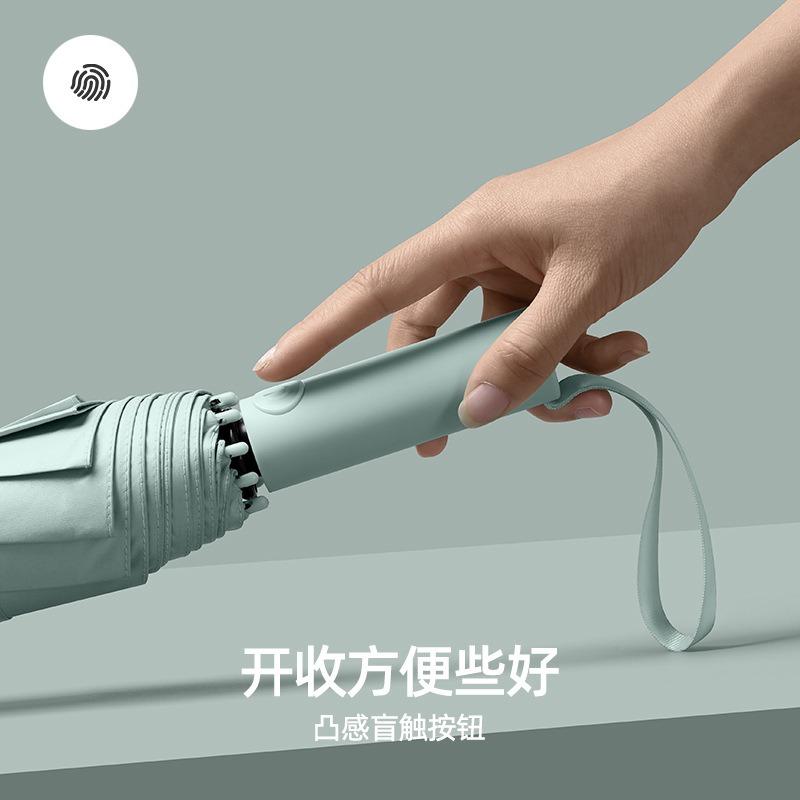 Ten-bone automatic umbrella folding men's business umbrella three-fold umbrella gift umbrella printing