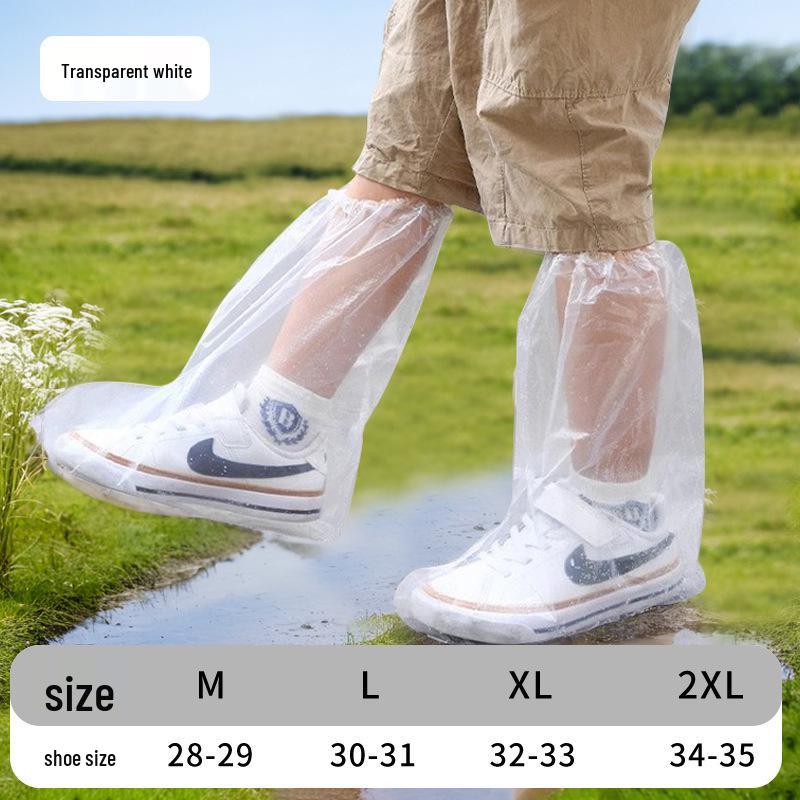 Thickened Waterproof Non-Slip Reusable Rain Shoe Covers for Adults & Children