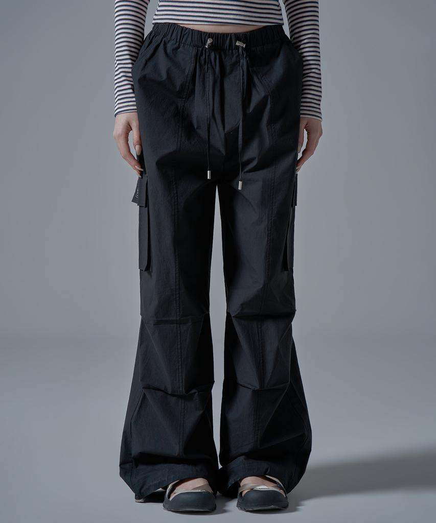 WAARFORWOMAN W1143 Cotton Banded Cargo_Black