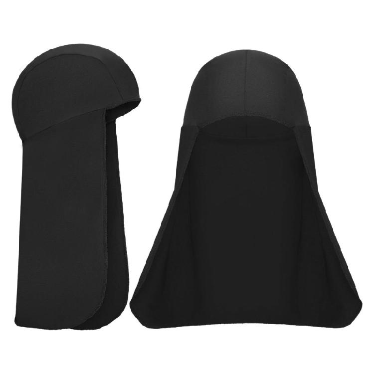 Elastic Helmet Sun Shade Liner 2Pcs Soft Polyester Neck Flap for Hard Hats Yard Work Cycling and Outdoor Travel Use