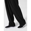 8SECONDS Crease Semi-Wide Elastic Waist Slacks Black (424721Dy15)