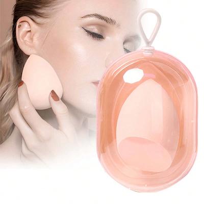 Gatuida Make-up-Schwammhalter Puderquasten-Aufbewahrungsbox für einfache Organisation Kompaktes Design für Make-up und als Geschenk
