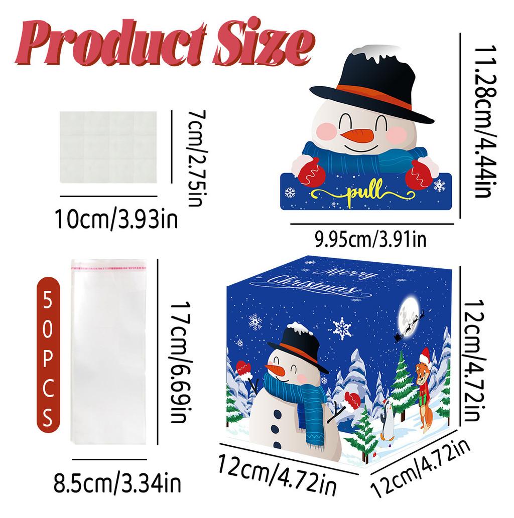 

Christmas Snowman Theme Party Decor Gift Box With Paper Material For Holiday Celebrations