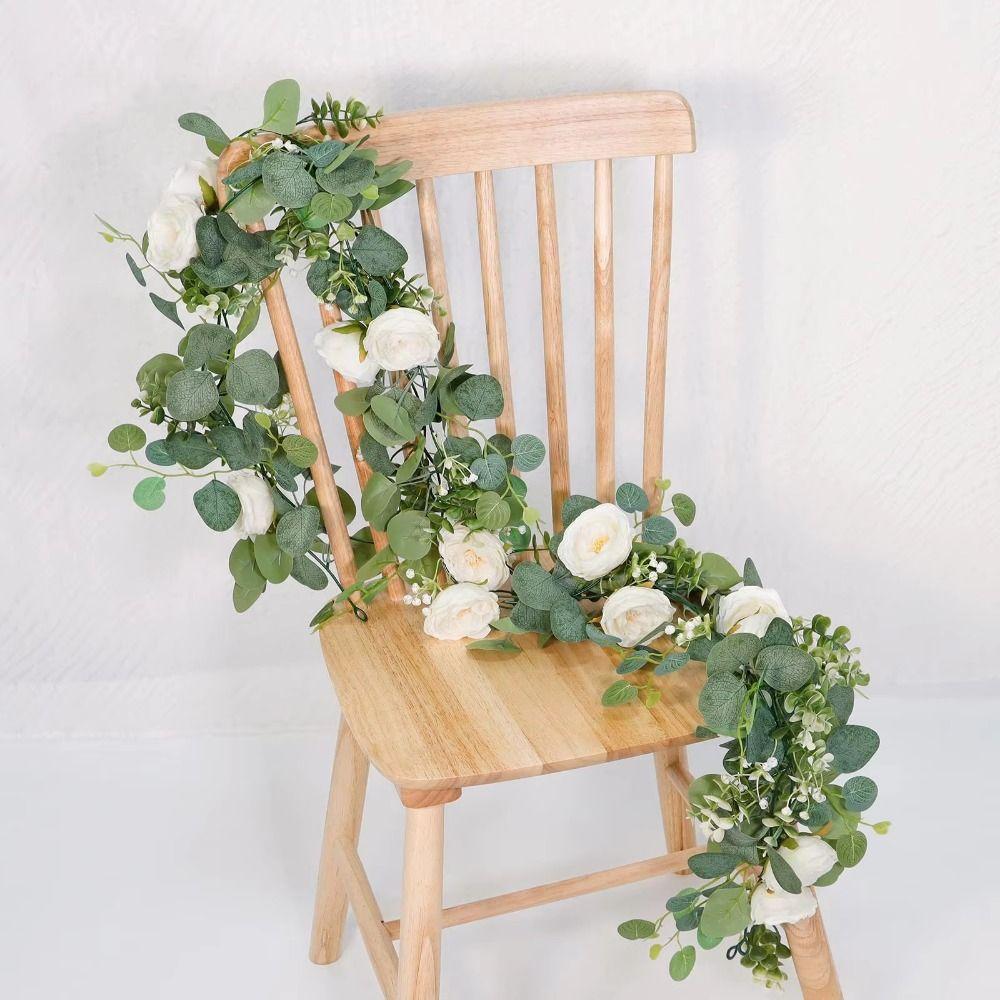Fiori Artificiali Addobbo Ghirlanda di Fiori Piante Rampicanti Finte in Plastica Vite Finta Realistica Vite Simulati Fiori Artificiali Fatti a Mano Vite