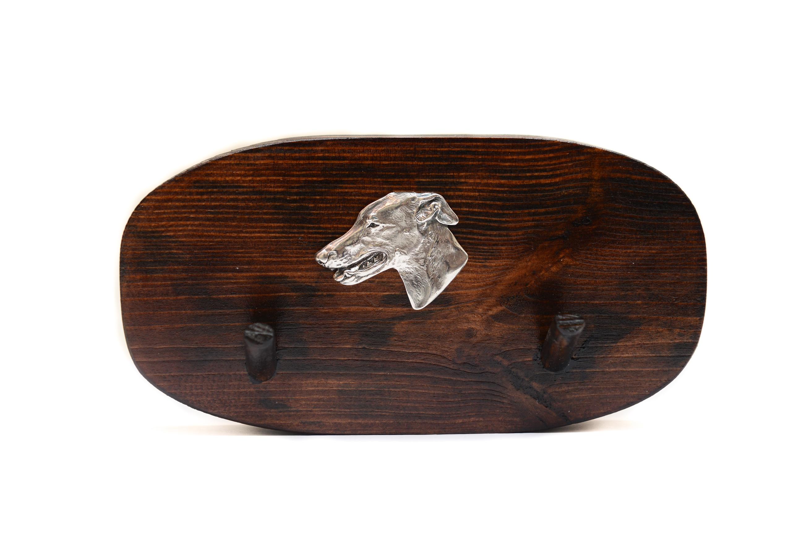 

Greyhound, English Greyhound - accessory rack, dog medal rack, key hooks by Art-Dog коричневий
