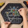 Triangle Link Chess Rubber Band Desktop Puzzle Toy For Children Multiplayer Interactive Family Game Enhances Logical Thinking