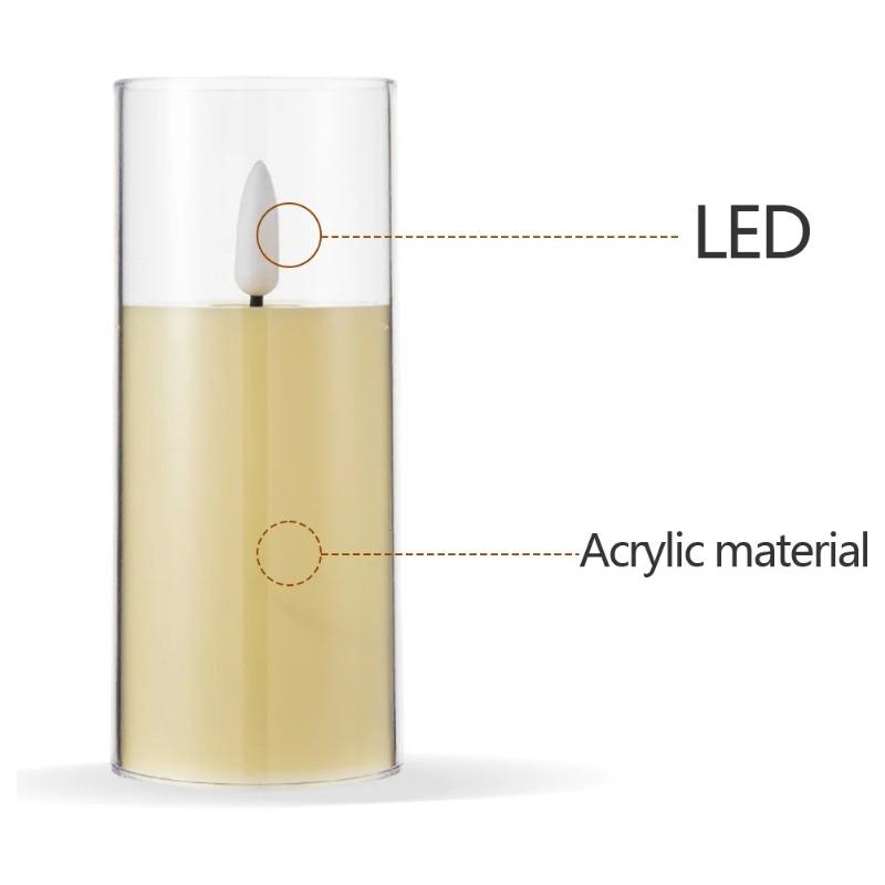 LED Flameless Electronic Candle Lights Flickering Simulated Tea Candles Battery Powered for Wedding Party Festival Home Table Decorations