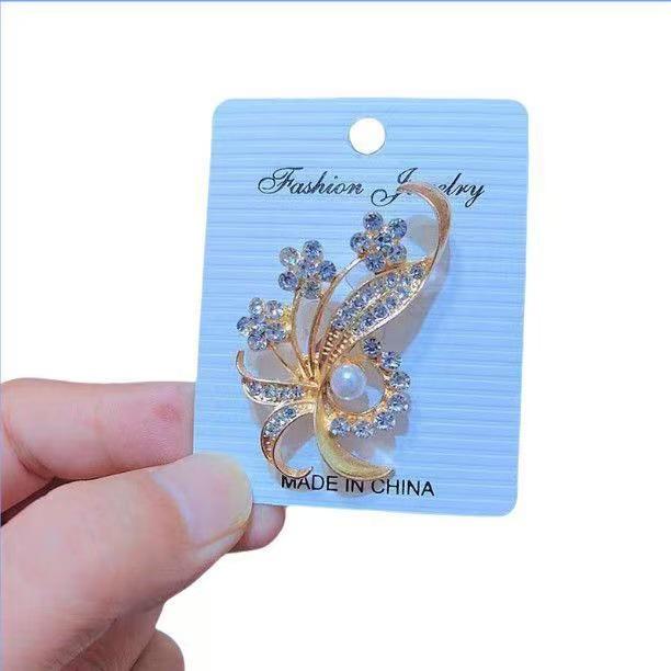 Elegant Orchid Pearl Flower Brooch - Versatile Gift for Women and Moms