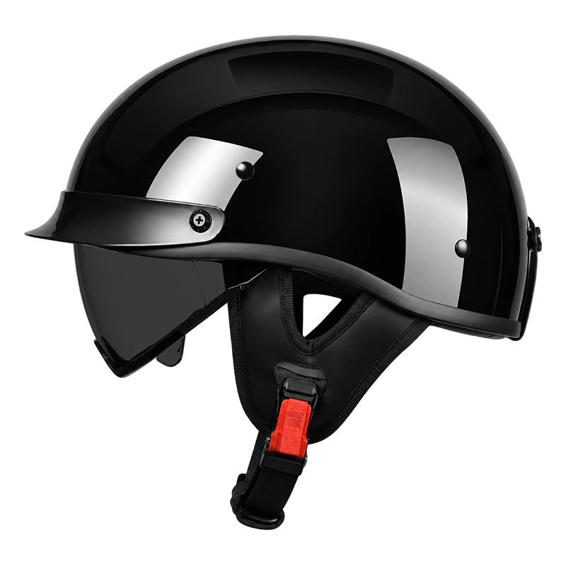 Hot Selling Motorcycle Helmet Half Face bicycle Motorcycle Helmet Detachable Cotton Lining Summer Half Helmet Factory Wholesale