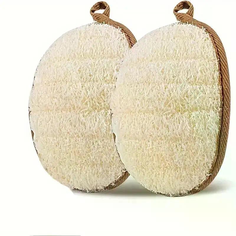 Natural Loofah Body Scrubber Soft Exfoliating Sponge Shower Brush Cleaner Pad Body Skin Care Tool Bath Exfoliator Shower Puff